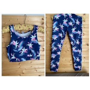 Girls fitness set, size 7/8, NWT